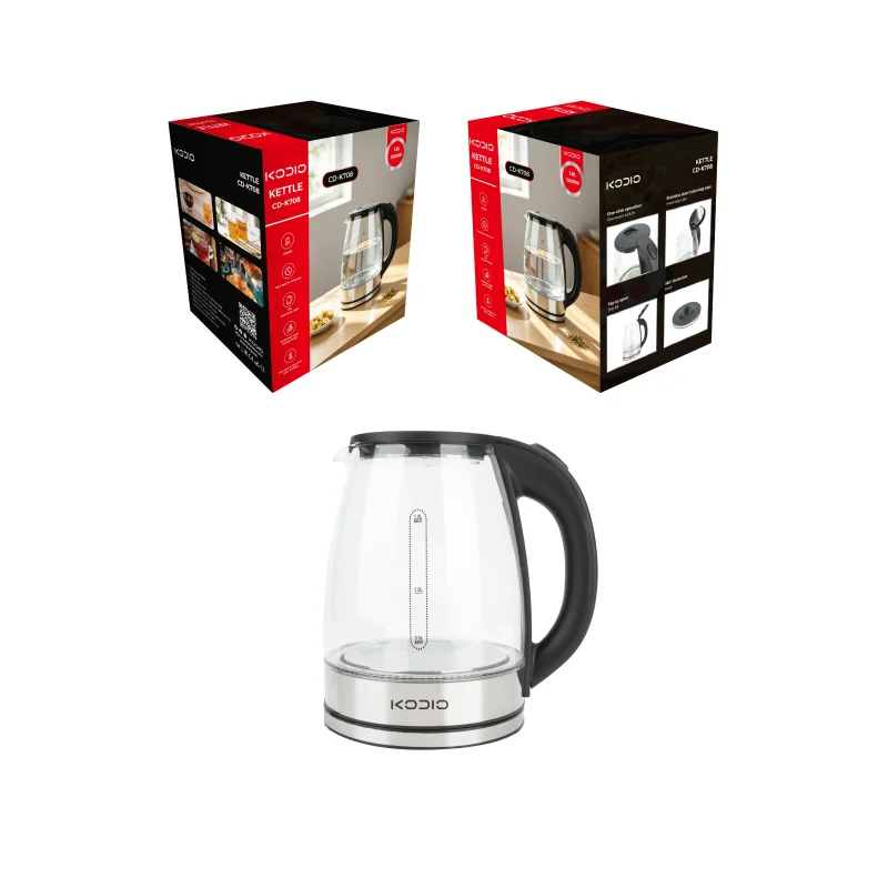 CD-K708 electric glass kettle custom packaging CD-K708 electric glass kettle custom packaging