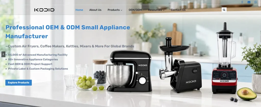 Kodio-professional small appliance supplier in China