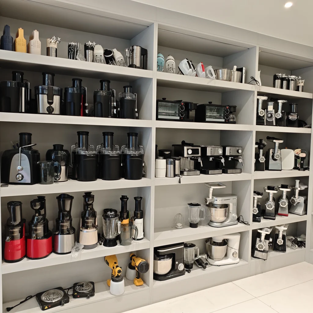 kitchen appliance samples display