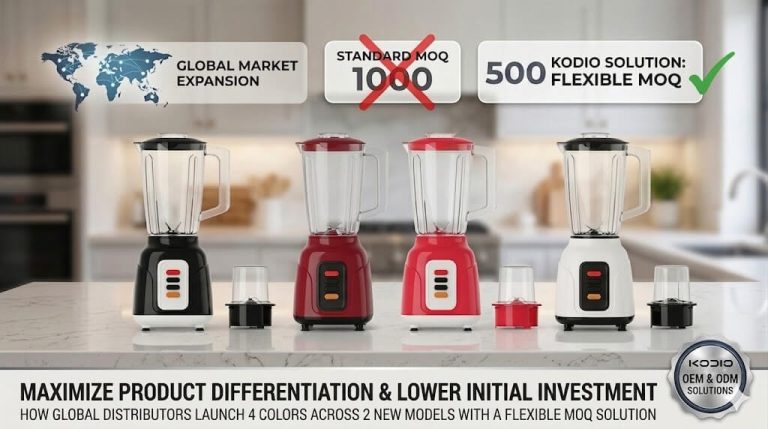 Case Study-Helping a Customer Launch Two Blender Models with Flexible MOQ and Multiple Color Options