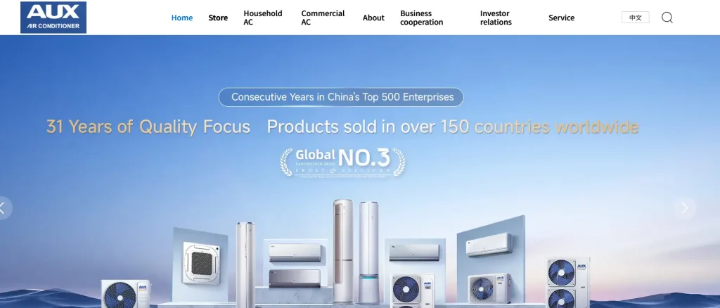 Top Chinese Home Appliances Brands: 10 Best Kitchen Manufacturers in China Aux Kitchen Appliances logo