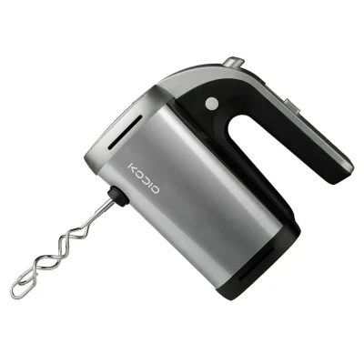 kodio cd-hm109 hand mixer with dough hooks angle view kodio cd-hm109 hand mixer with dough hooks angle view