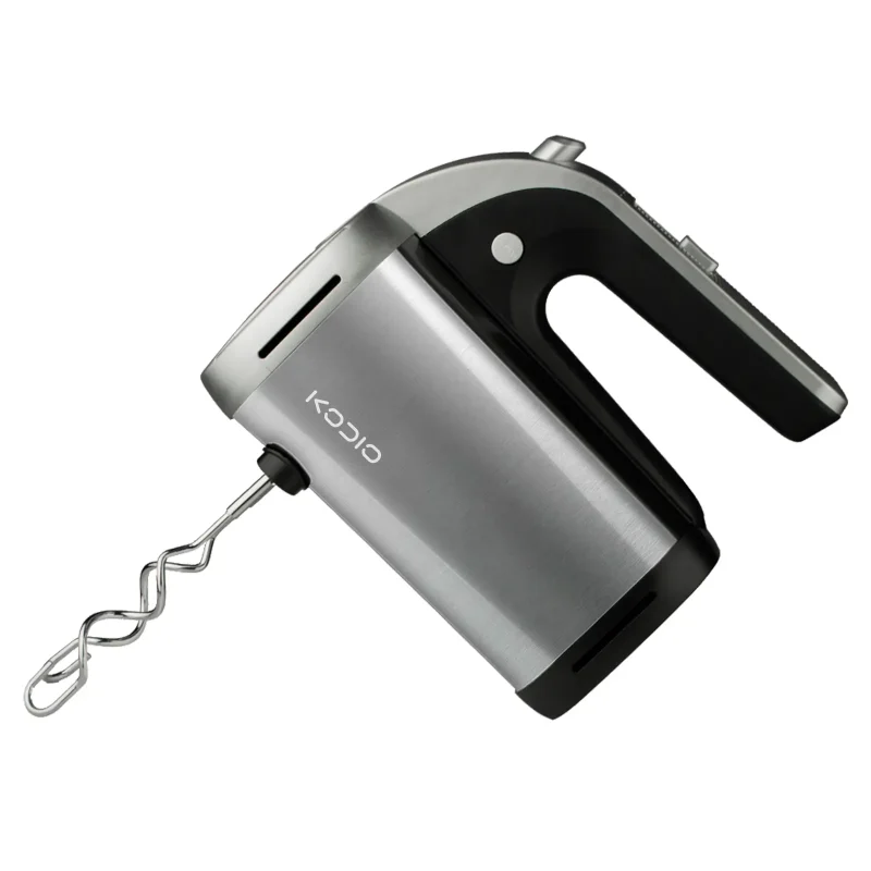 kodio cd-hm109 hand mixer with dough hooks angle view kodio cd-hm109 hand mixer with dough hooks angle view