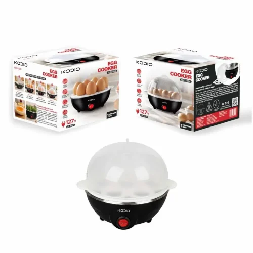 cd-ec101-wholesale-egg-cooker-retail-packaging CD-EC101 electric egg cooker displayed with its custom retail packaging, available for OEM bulk orders.