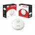 CD-RV101 smart robot vacuum sweeper displayed with custom red and black retail packaging, ready for OEM and bulk wholesale.