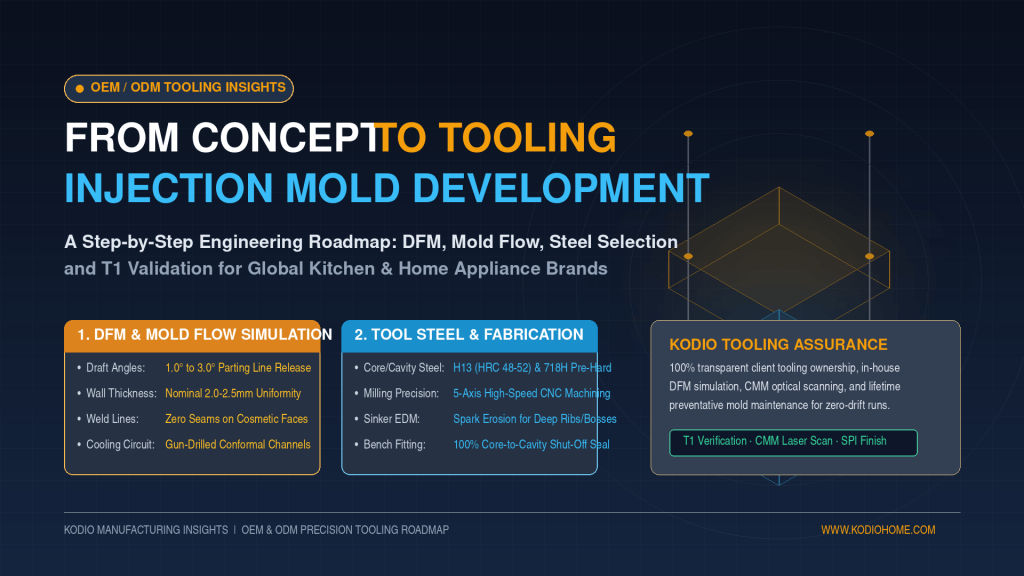 From Concept to Tooling: The Step-by-Step OEM/ODM Mold Development Process for Kitchen Appliances 1 The Step-by-Step OEM/ODM Mold Development Roadmap